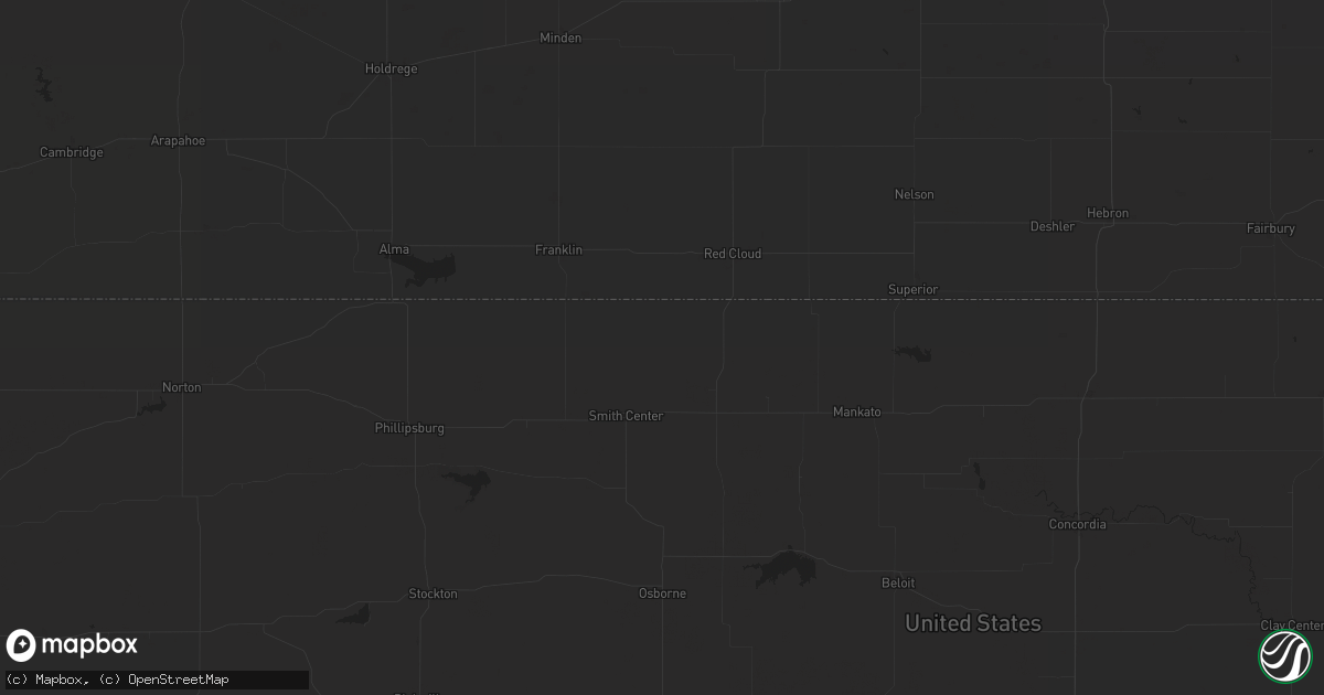 Hail map in Delaware, AR on September 4, 2023