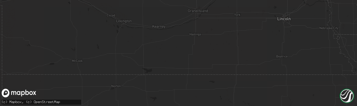 Hail map in Prairie City, SD on September 4, 2023