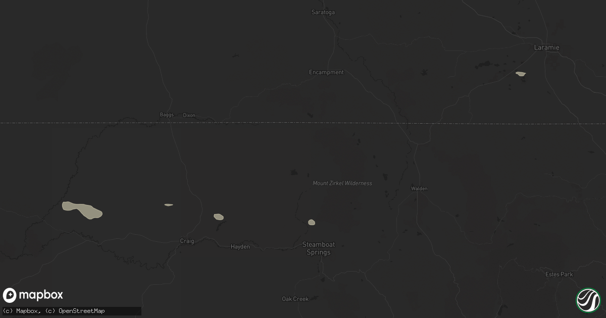 Hail map in Clark, CO on September 4, 2024
