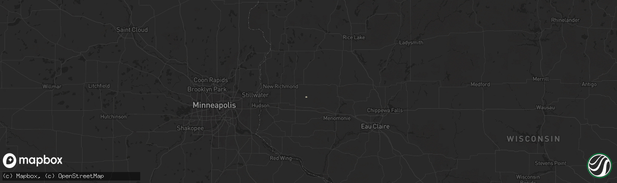 Hail map in Glenwood City, WI on September 4, 2024