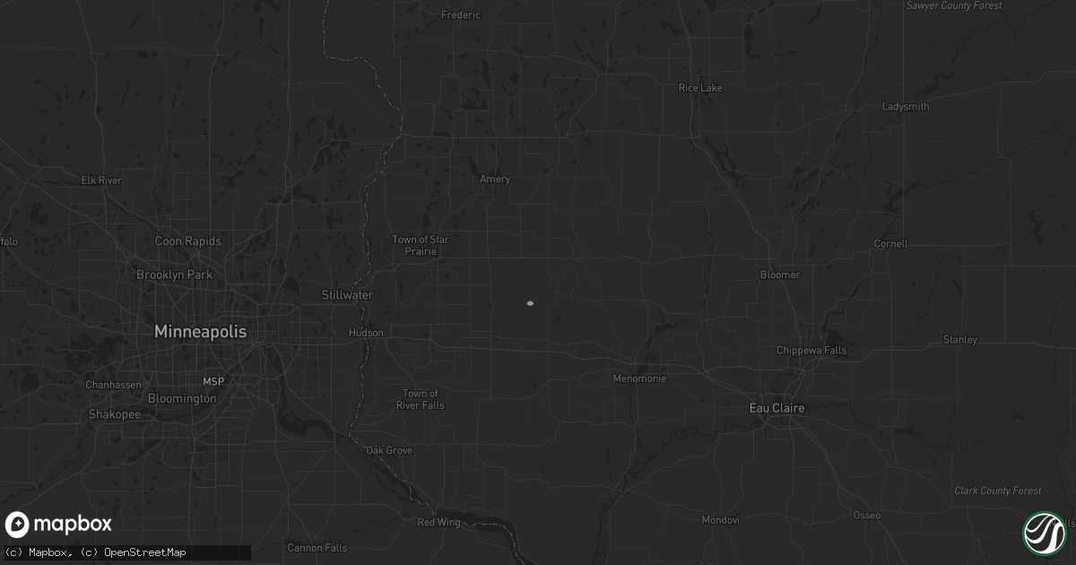 Hail map in Glenwood City, WI on September 4, 2024