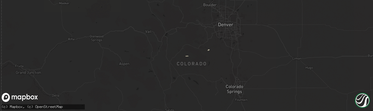 Hail map in Jefferson, CO on September 4, 2024