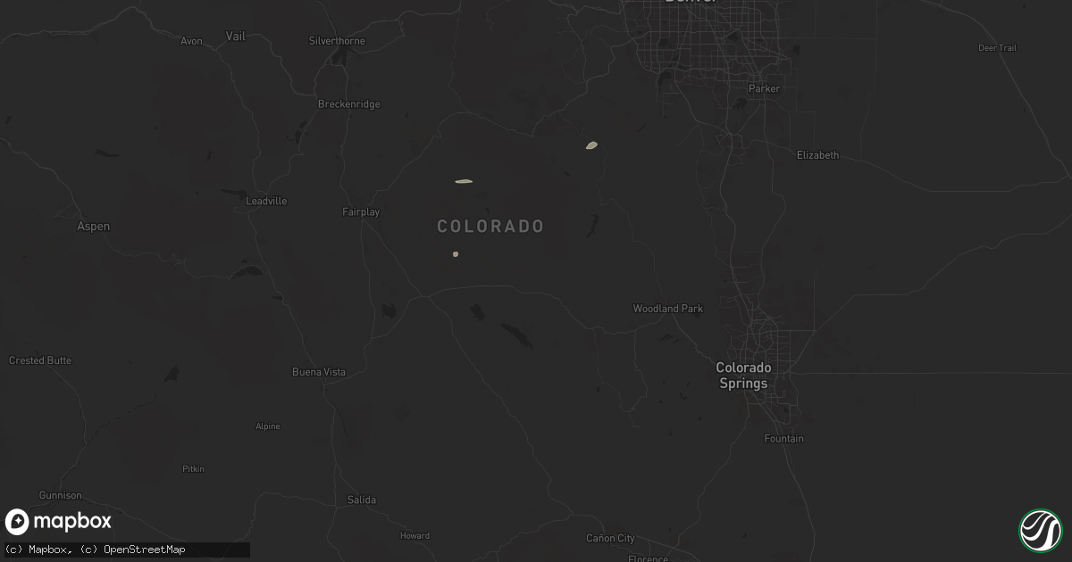 Hail map in Lake George, CO on September 4, 2024