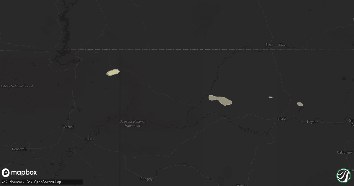 Hail map in Maybell, CO on September 4, 2024
