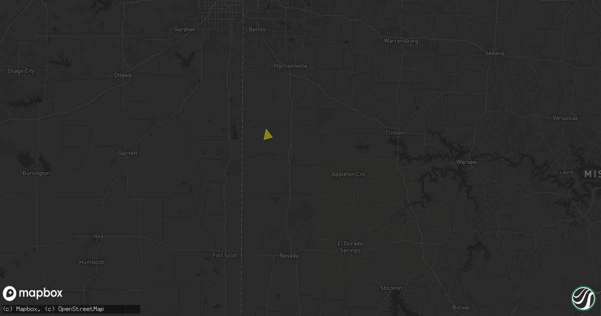 Hail map in Butler, MO on September 4, 2025