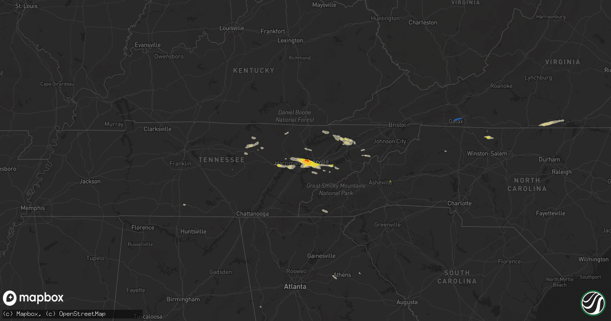 Hail map on September 4, 2025