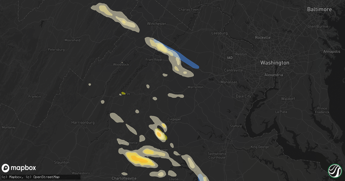 Hail map in Amissville, VA on September 4, 2026
