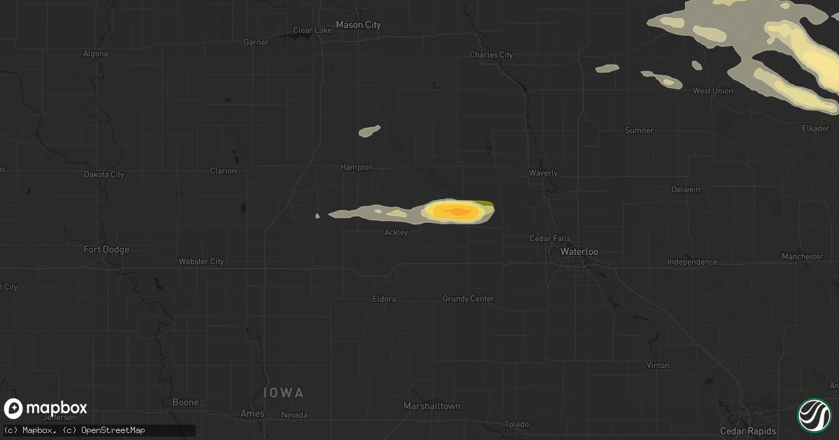Hail map in Austinville, IA on September 4, 2026
