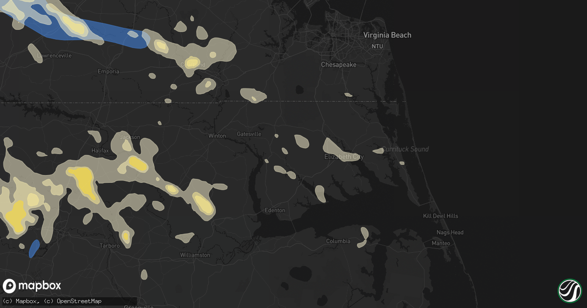 Hail map in Belvidere, NC on September 4, 2026