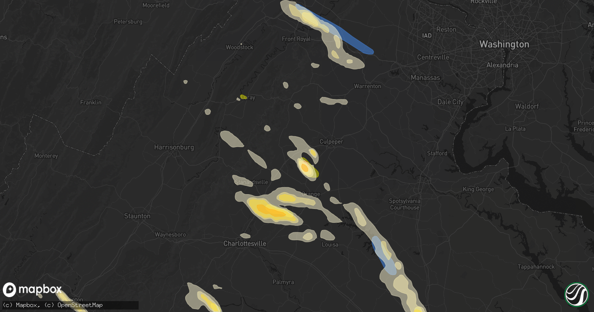 Hail map in Brightwood, VA on September 4, 2026