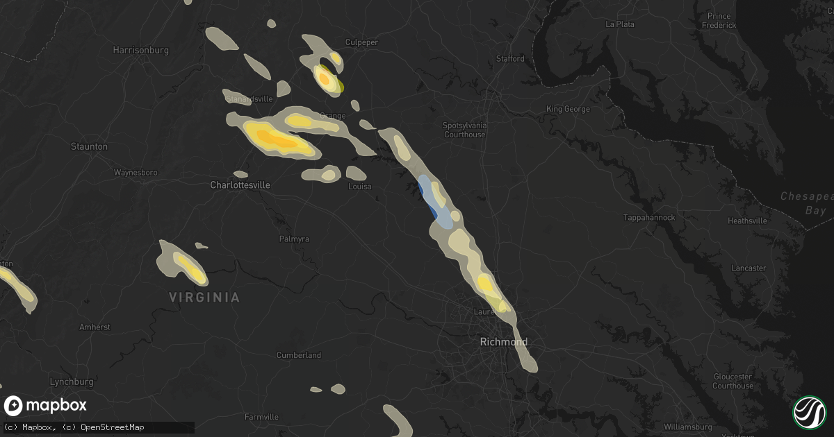 Hail map in Bumpass, VA on September 4, 2026
