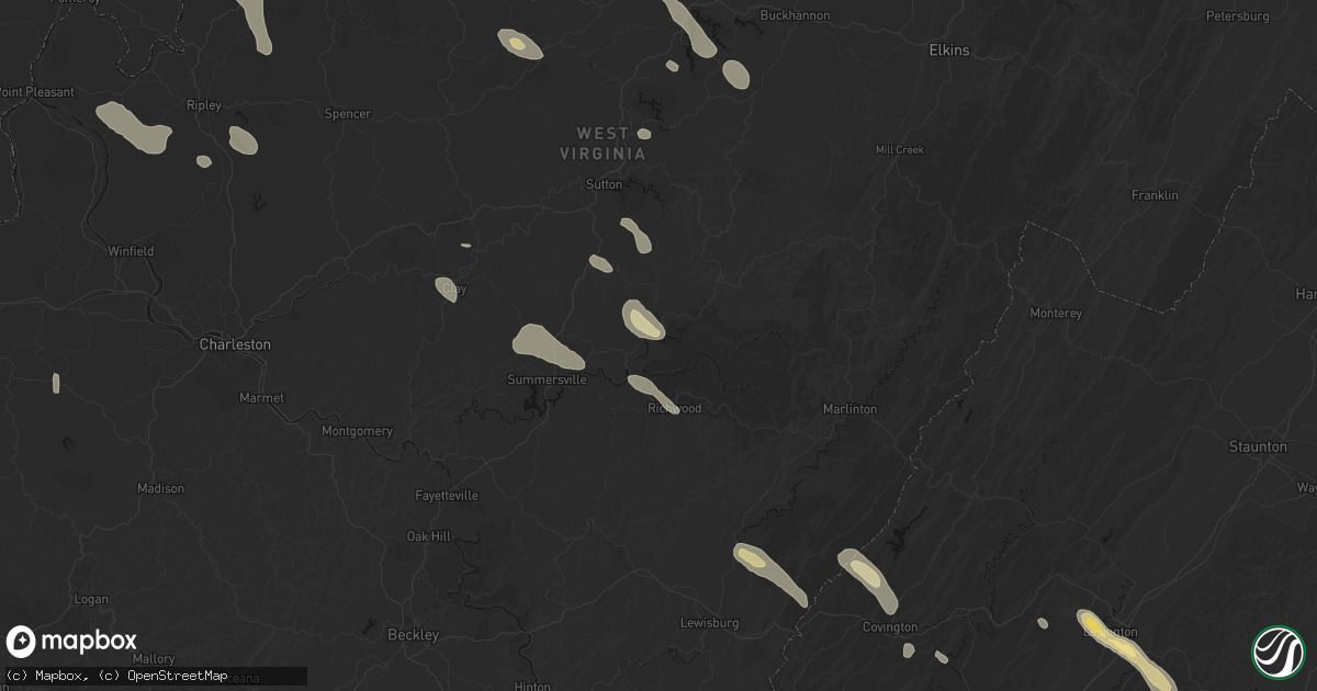 Hail map in Camden On Gauley, WV on September 4, 2026