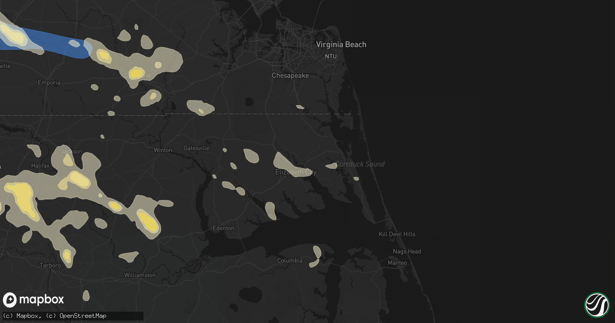 Hail map in Camden, NC on September 4, 2026