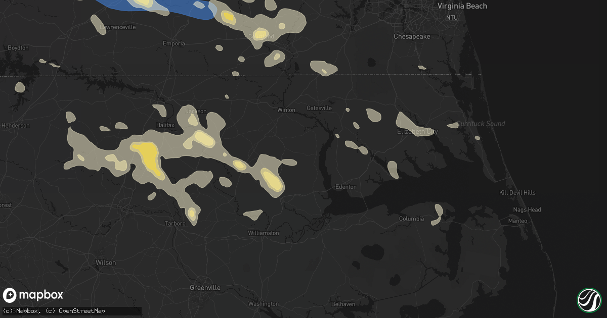 Hail map in Colerain, NC on September 4, 2026