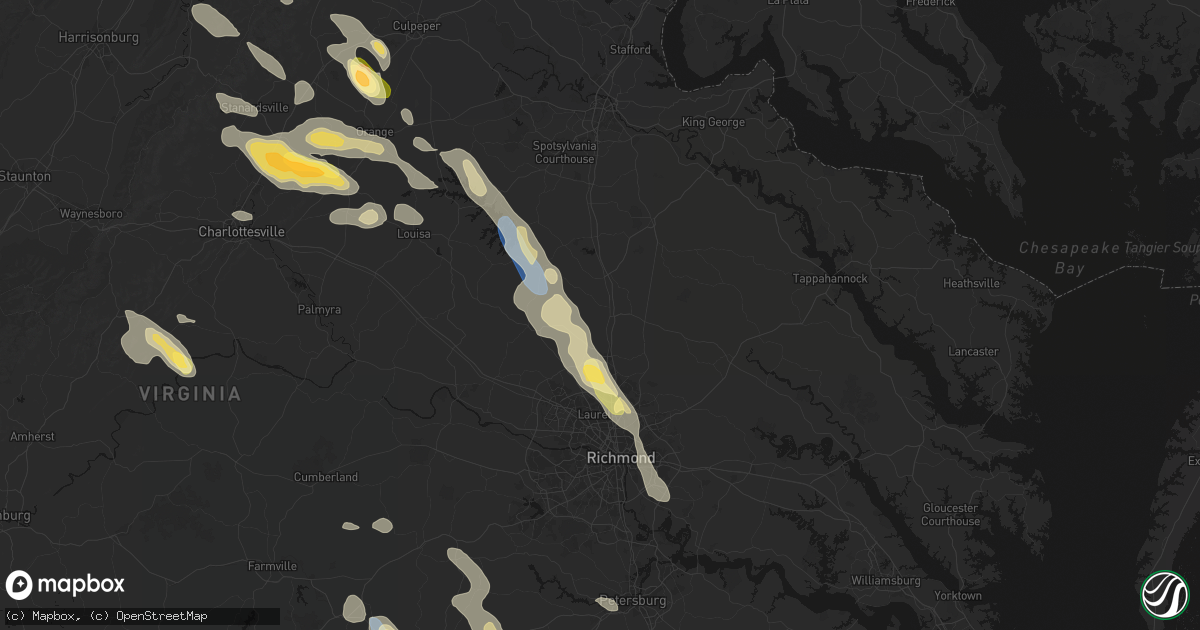 Hail map in Doswell, VA on September 4, 2026