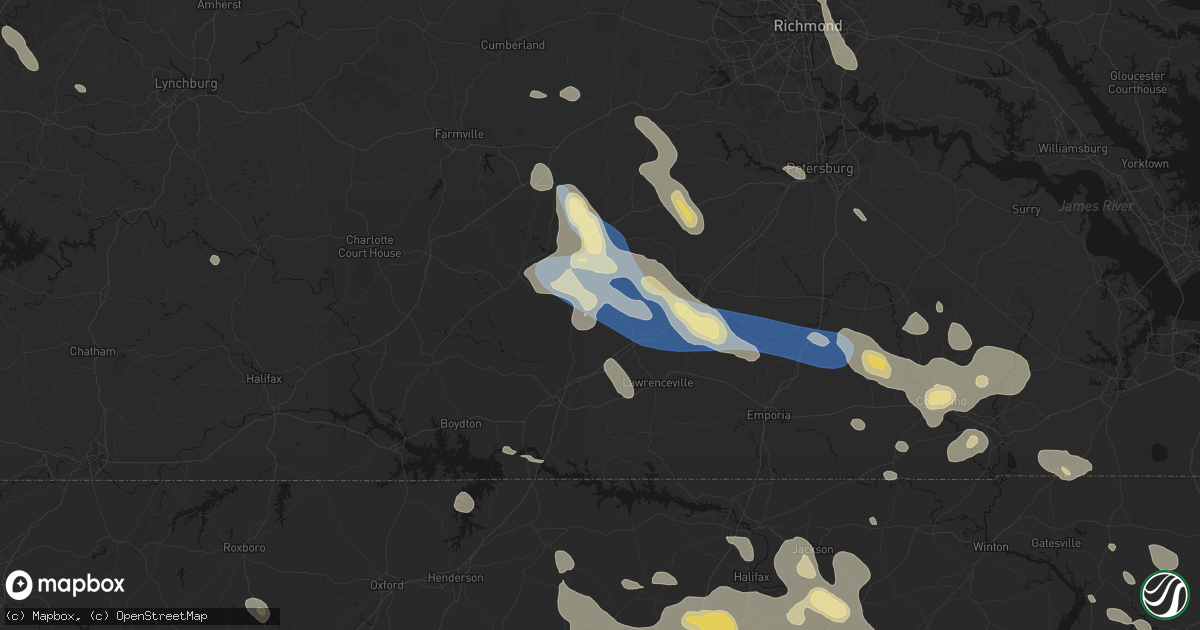 Hail map in Dundas, VA on September 4, 2026