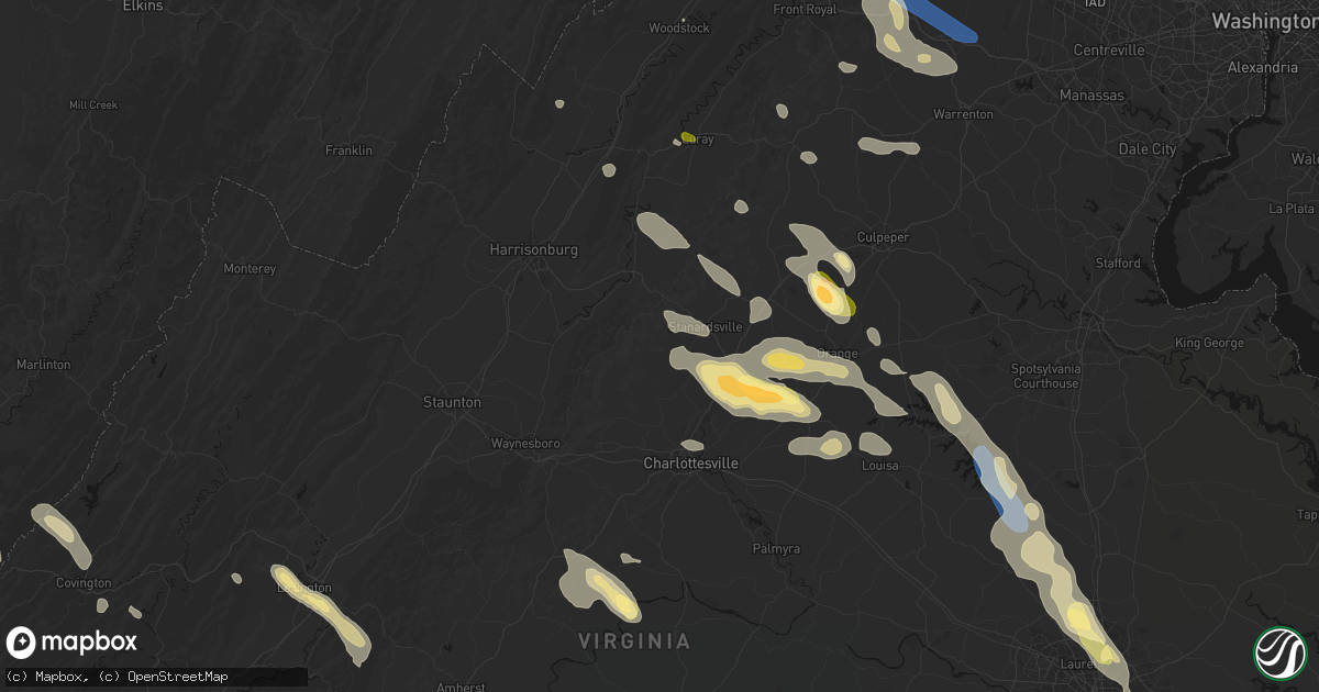 Hail map in Dyke, VA on September 4, 2026