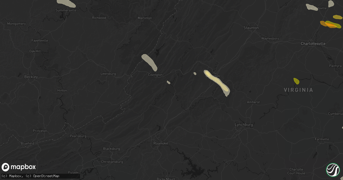 Hail map in Eagle Rock, VA on September 4, 2026