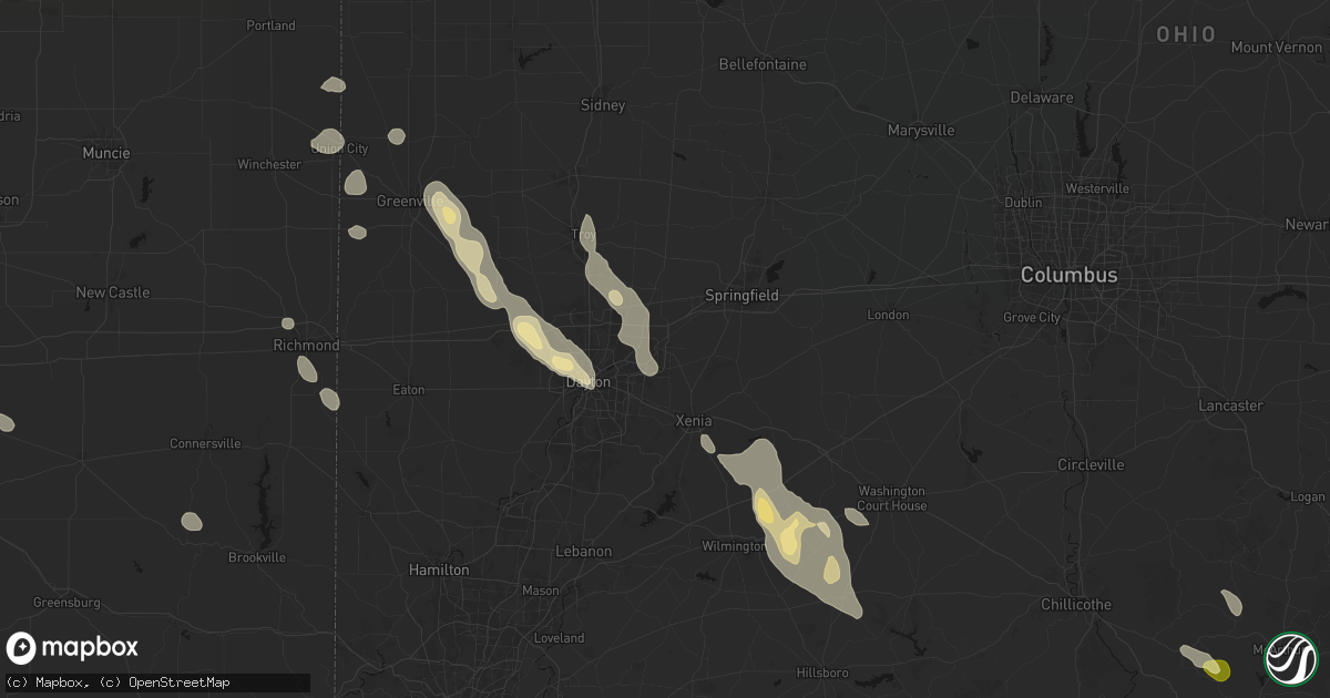 Hail map in Fairborn, OH on September 4, 2026
