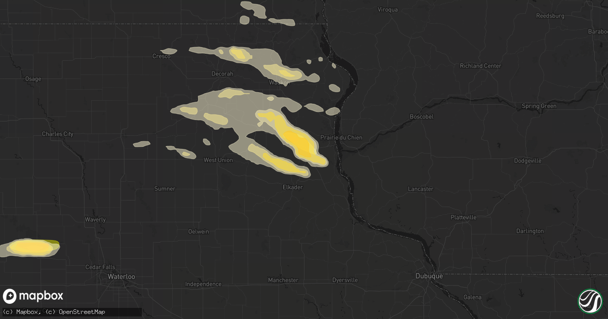 Hail map in Farmersburg, IA on September 4, 2026