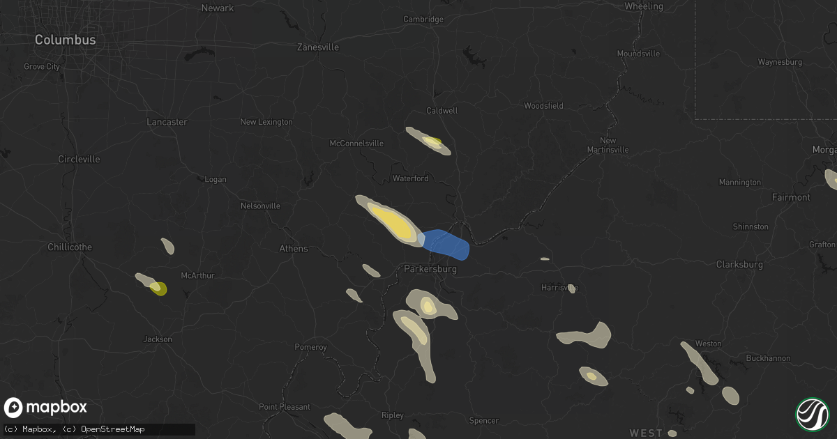Hail map in Fleming, OH on September 4, 2026