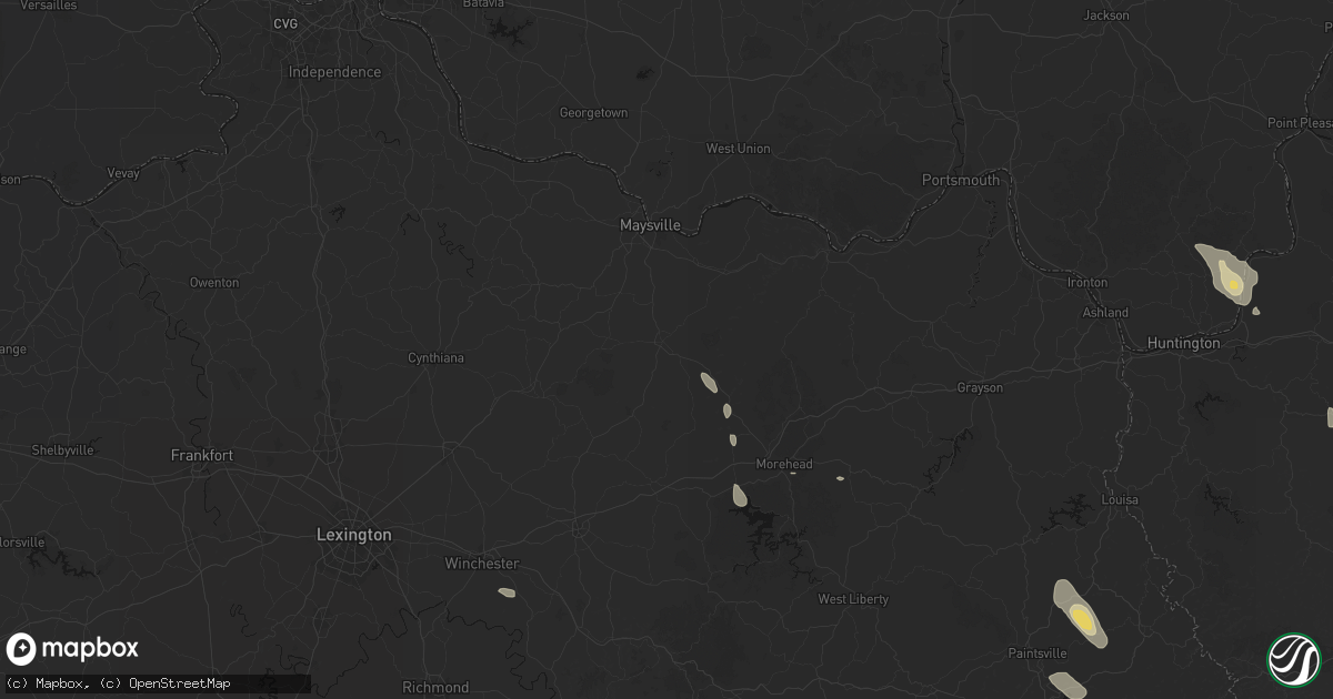Hail map in Flemingsburg, KY on September 4, 2026