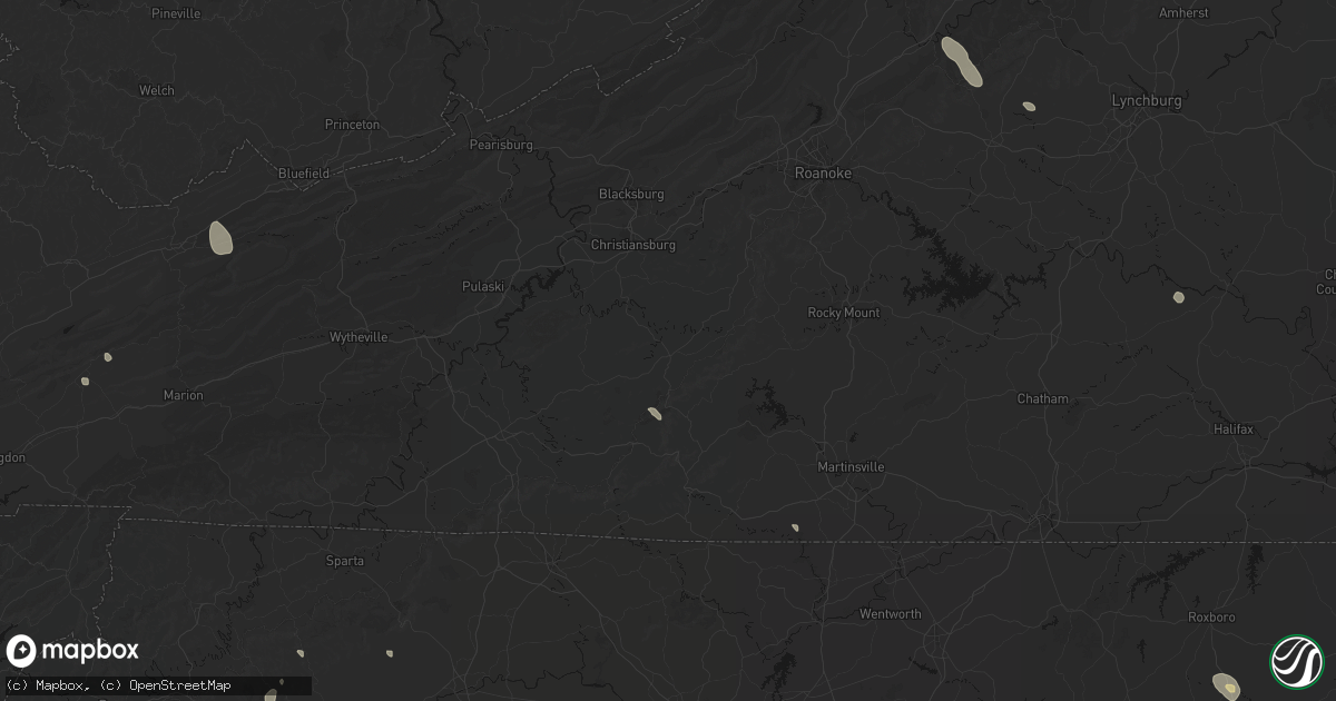Hail map in Floyd, VA on September 4, 2026