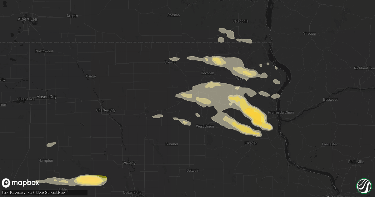 Hail map in Fort Atkinson, IA on September 4, 2026