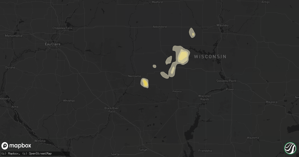 Hail map in Granton, WI on September 4, 2026