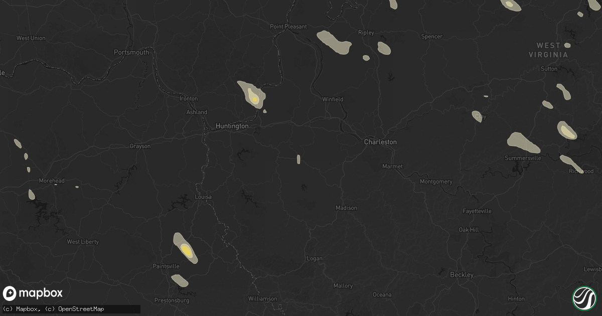 Hail map in Hamlin, WV on September 4, 2026
