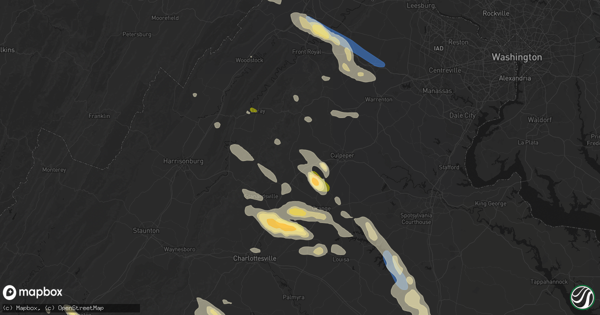 Hail map in Haywood, VA on September 4, 2026