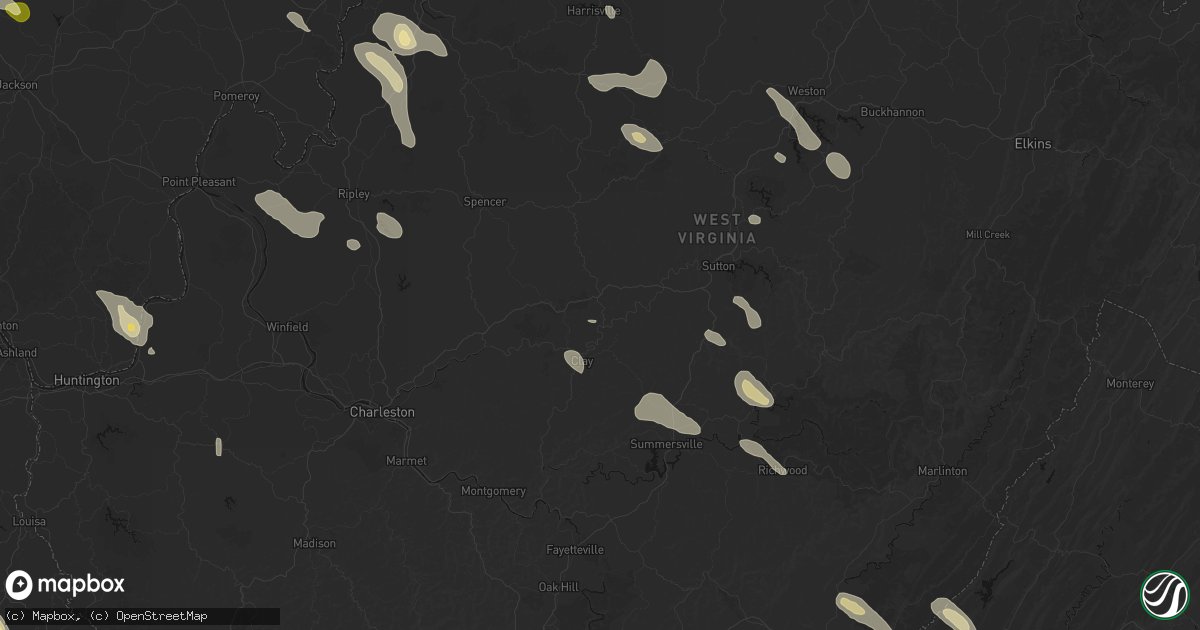 Hail map in Ivydale, WV on September 4, 2026