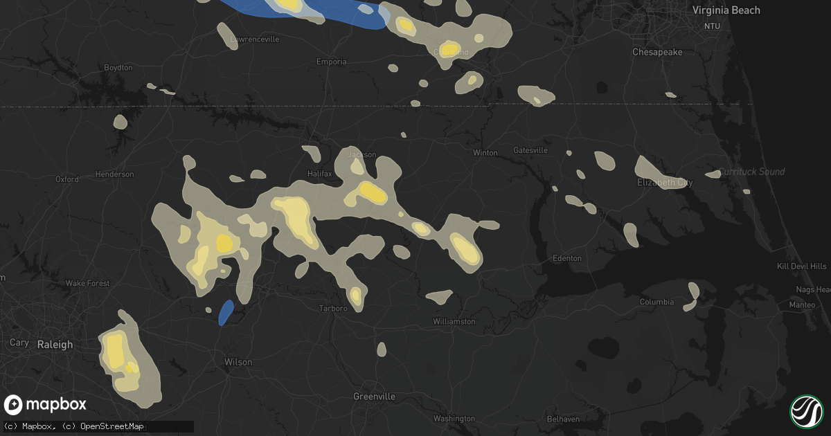 Hail map in Kelford, NC on September 4, 2026