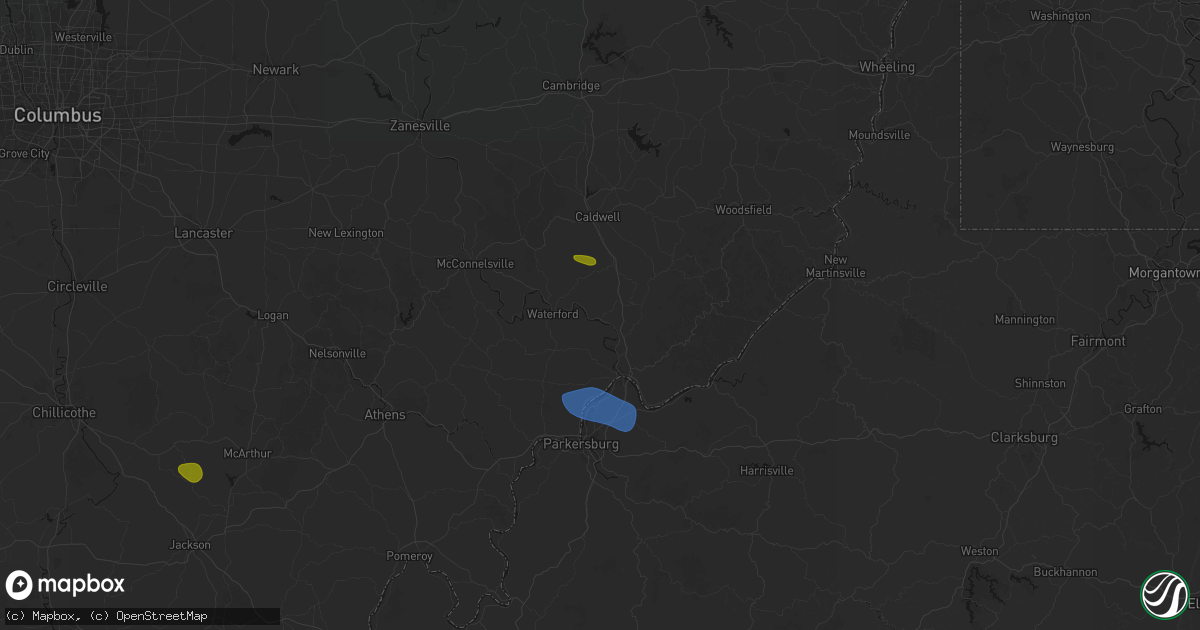 Hail map in Lowell, OH on September 4, 2026