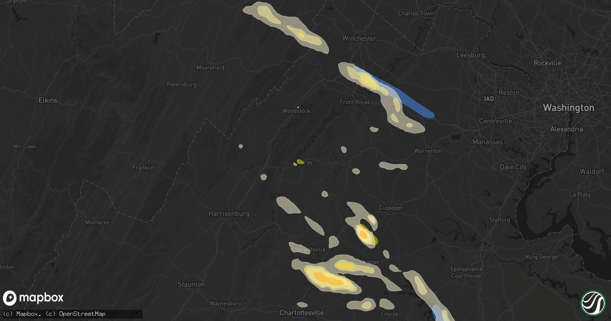 Hail map in Luray, VA on September 4, 2026