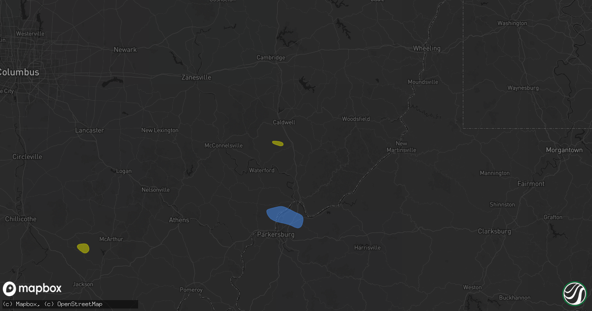 Hail map in Macksburg, OH on September 4, 2026