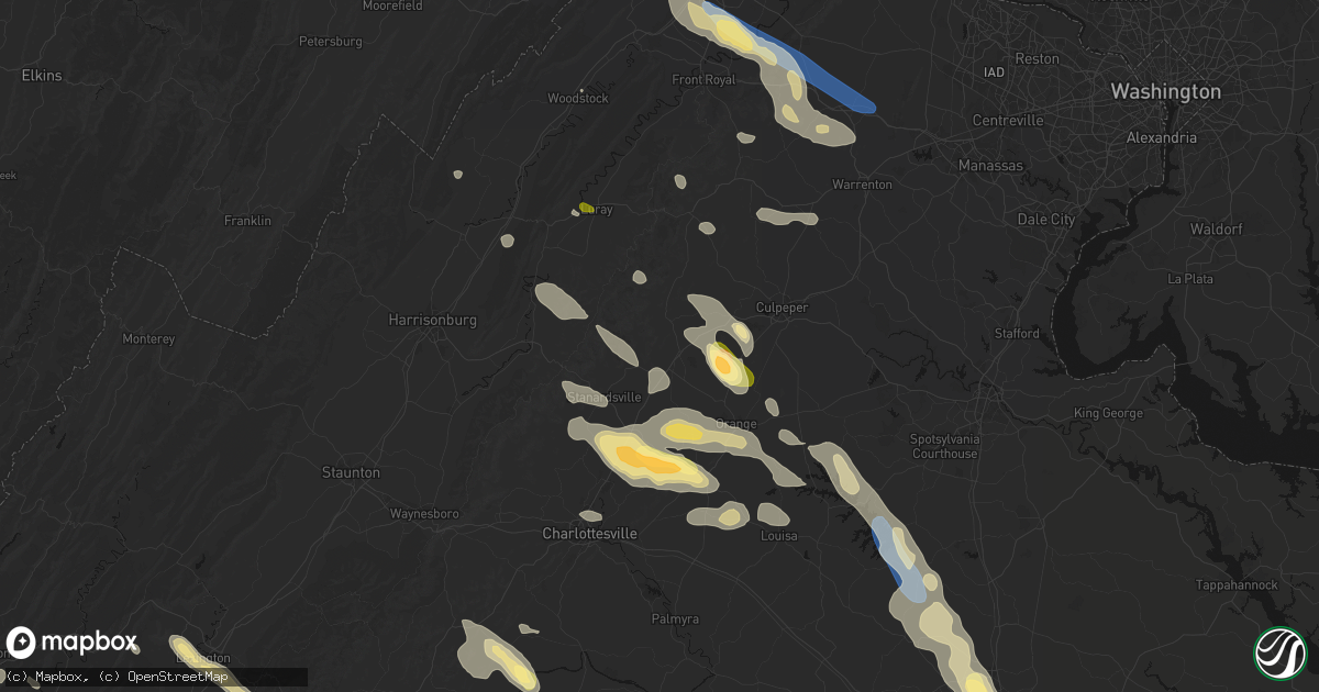 Hail map in Madison, VA on September 4, 2026