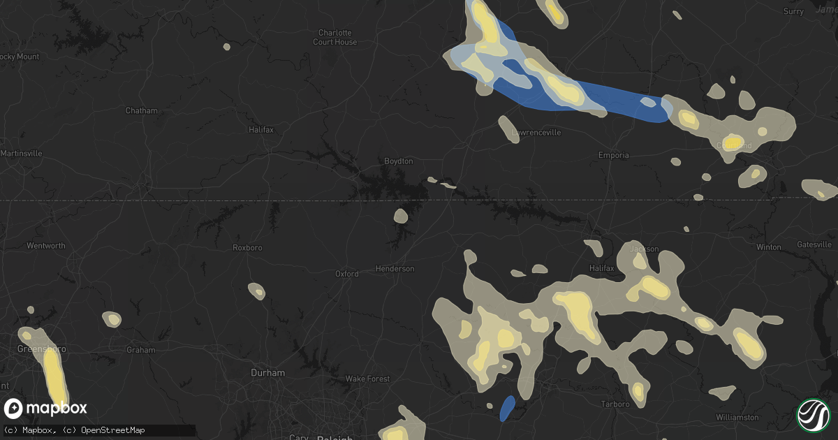 Hail map in Manson, NC on September 4, 2026