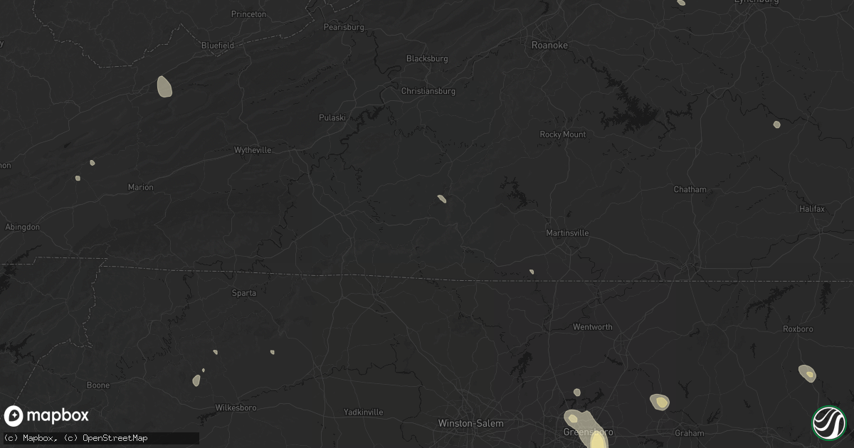 Hail map in Meadows Of Dan, VA on September 4, 2026