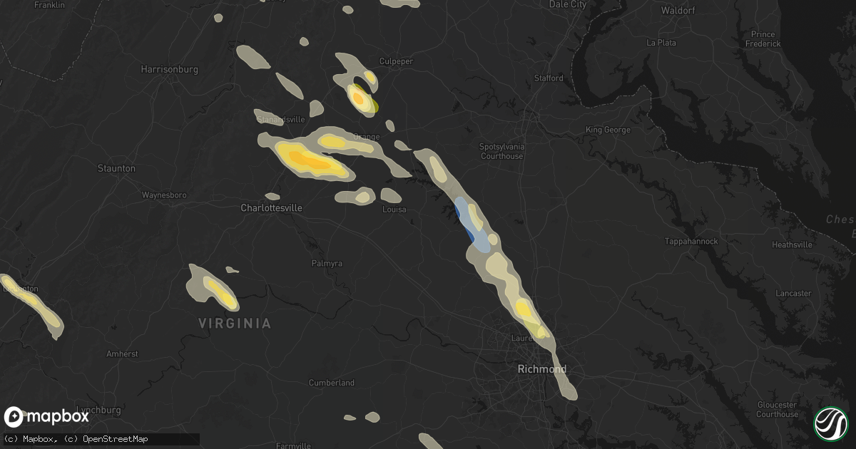 Hail map in Mineral, VA on September 4, 2026