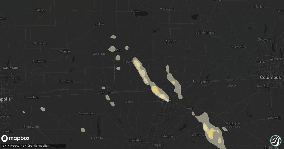 Hail map in Pitsburg, OH on September 4, 2026