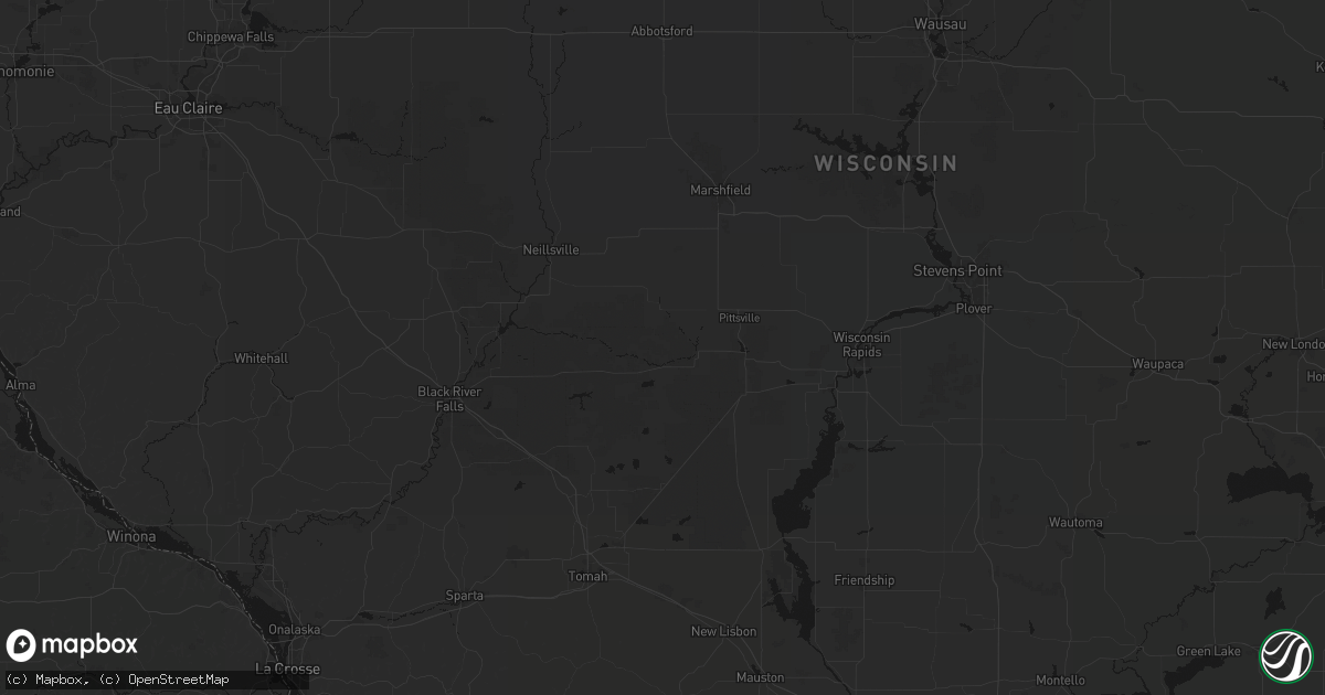 Hail map in Pittsville, WI on September 4, 2026