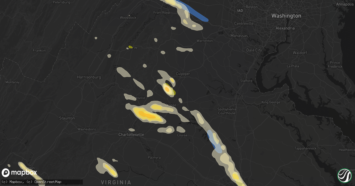 Hail map in Rapidan, VA on September 4, 2026