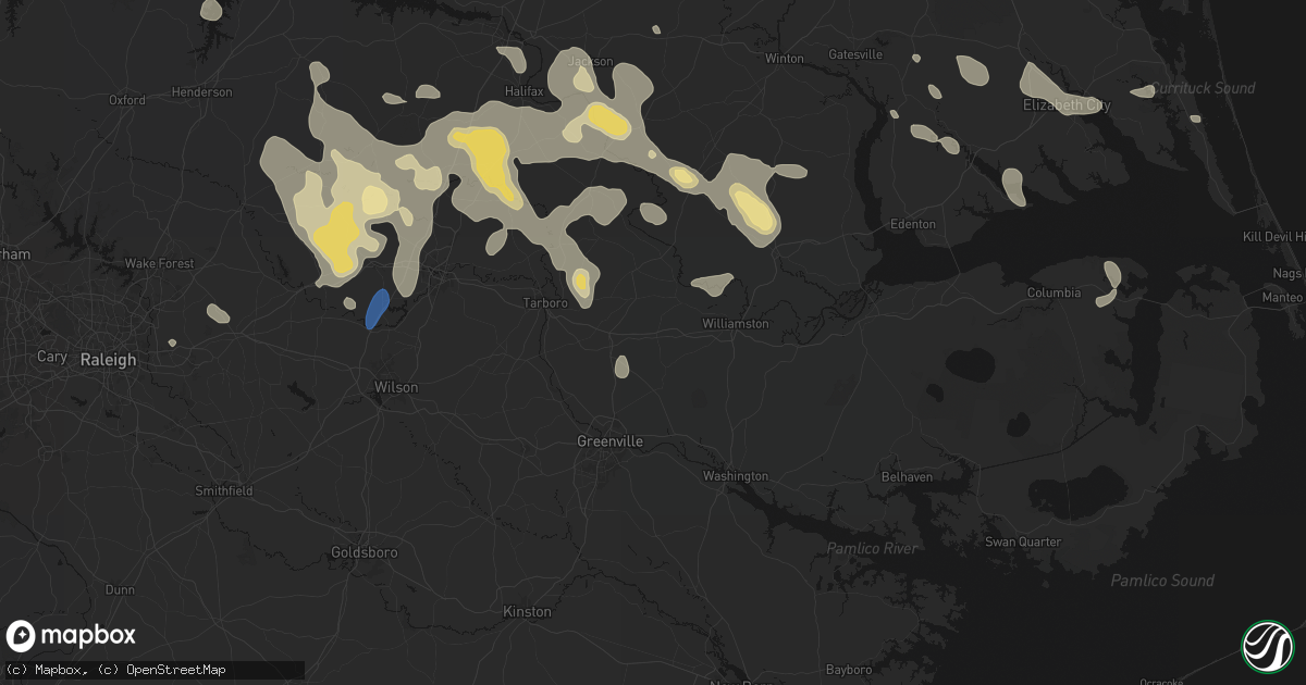 Hail map in Robersonville, NC on September 4, 2026
