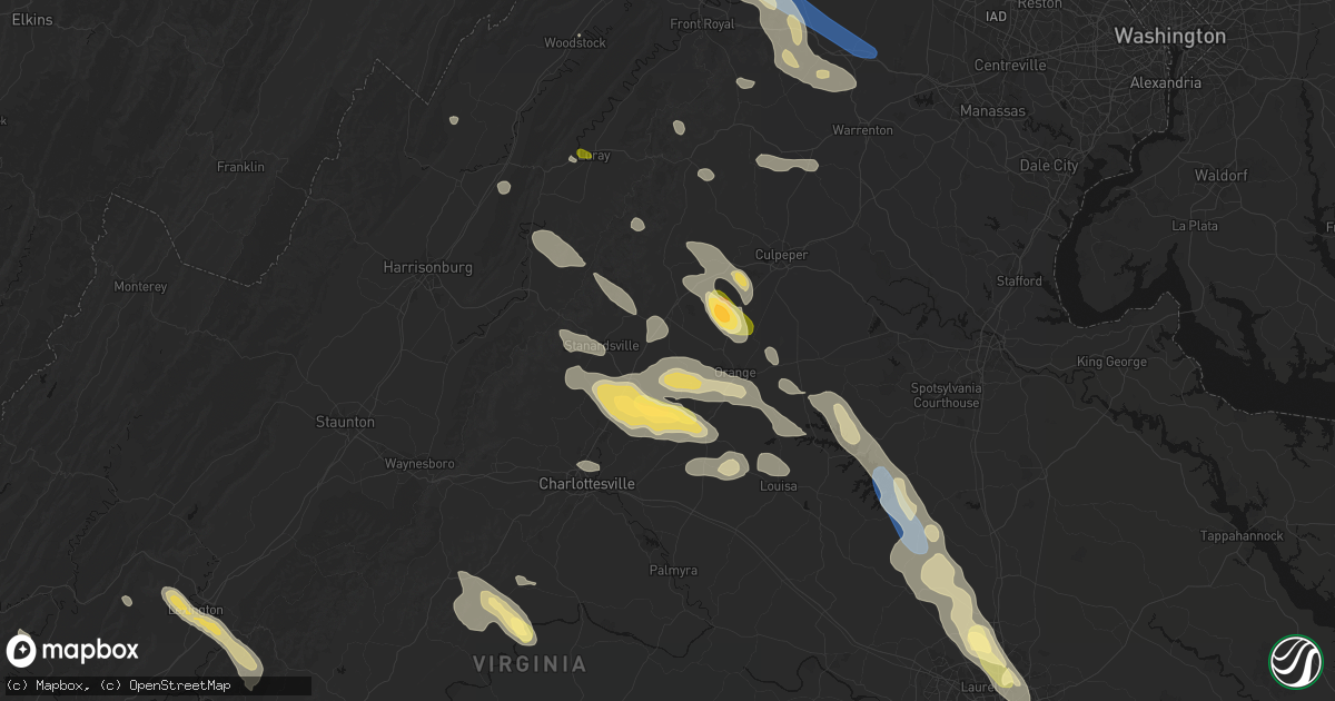 Hail map in Rochelle, VA on September 4, 2026