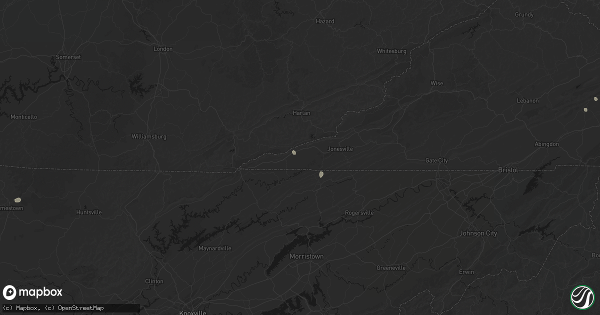 Hail map in Rose Hill, VA on September 4, 2026