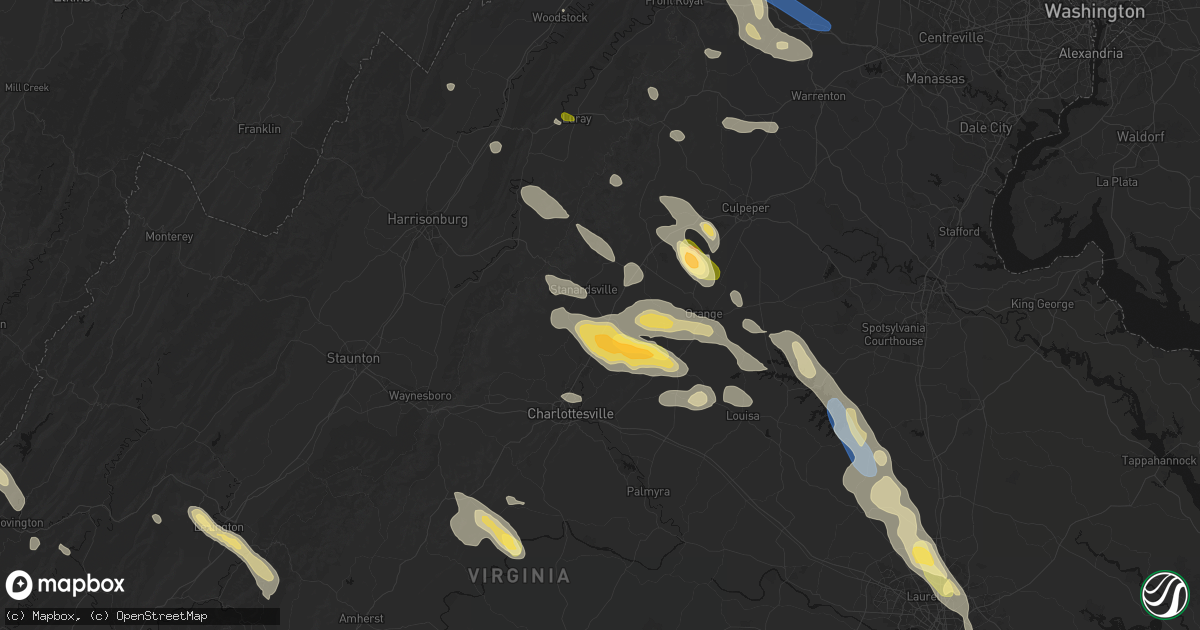 Hail map in Ruckersville, VA on September 4, 2026