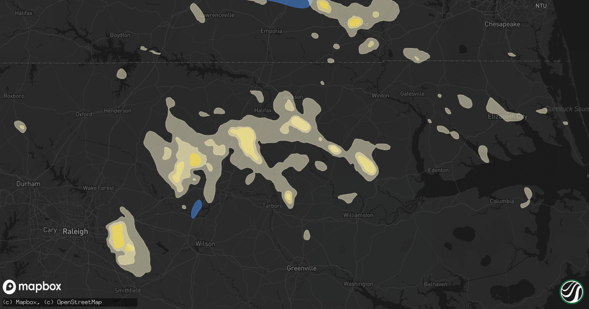 Hail map in Scotland Neck, NC on September 4, 2026