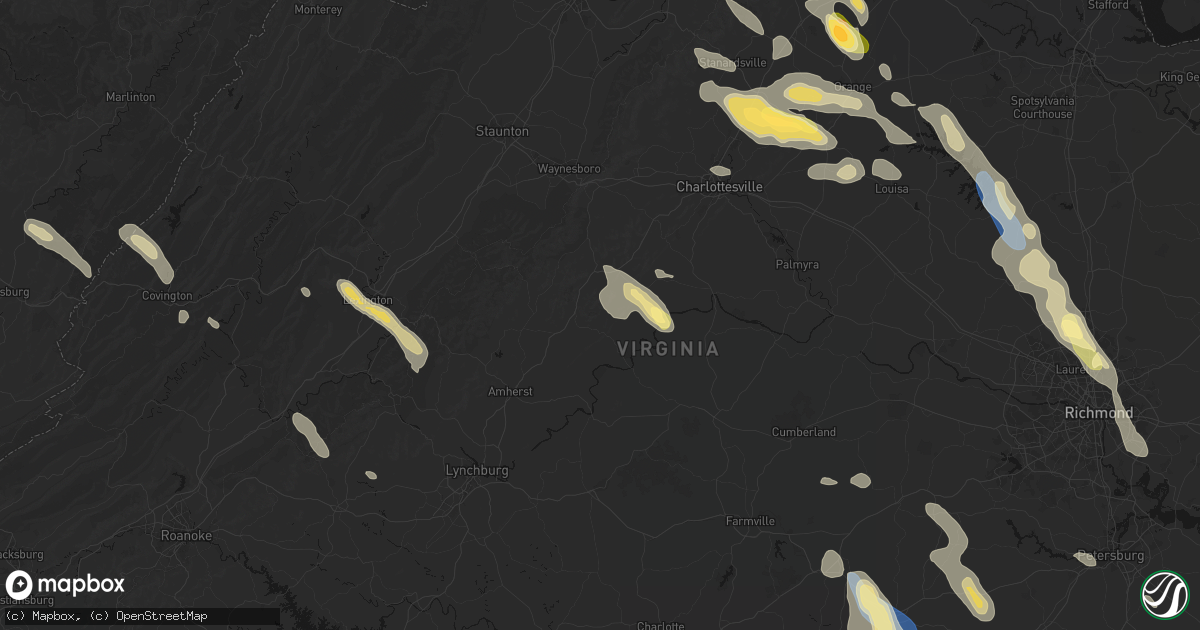 Hail map in Shipman, VA on September 4, 2026