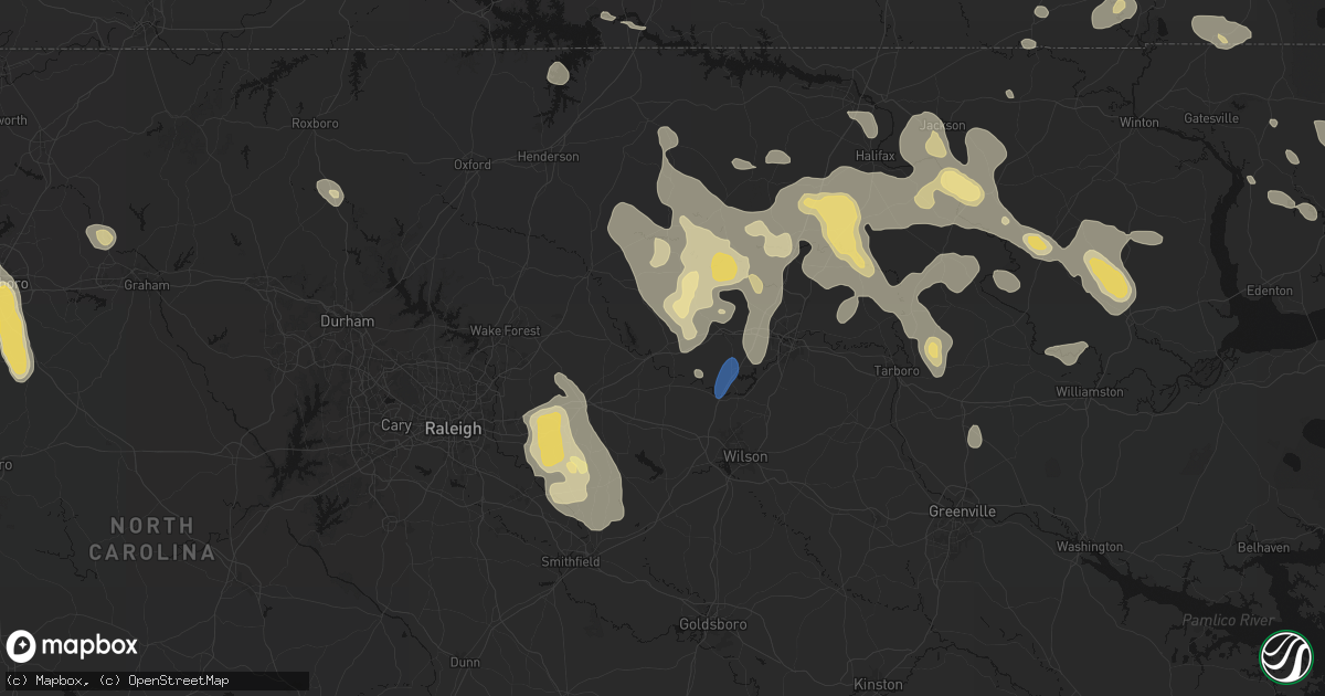 Hail map in Spring Hope, NC on September 4, 2026